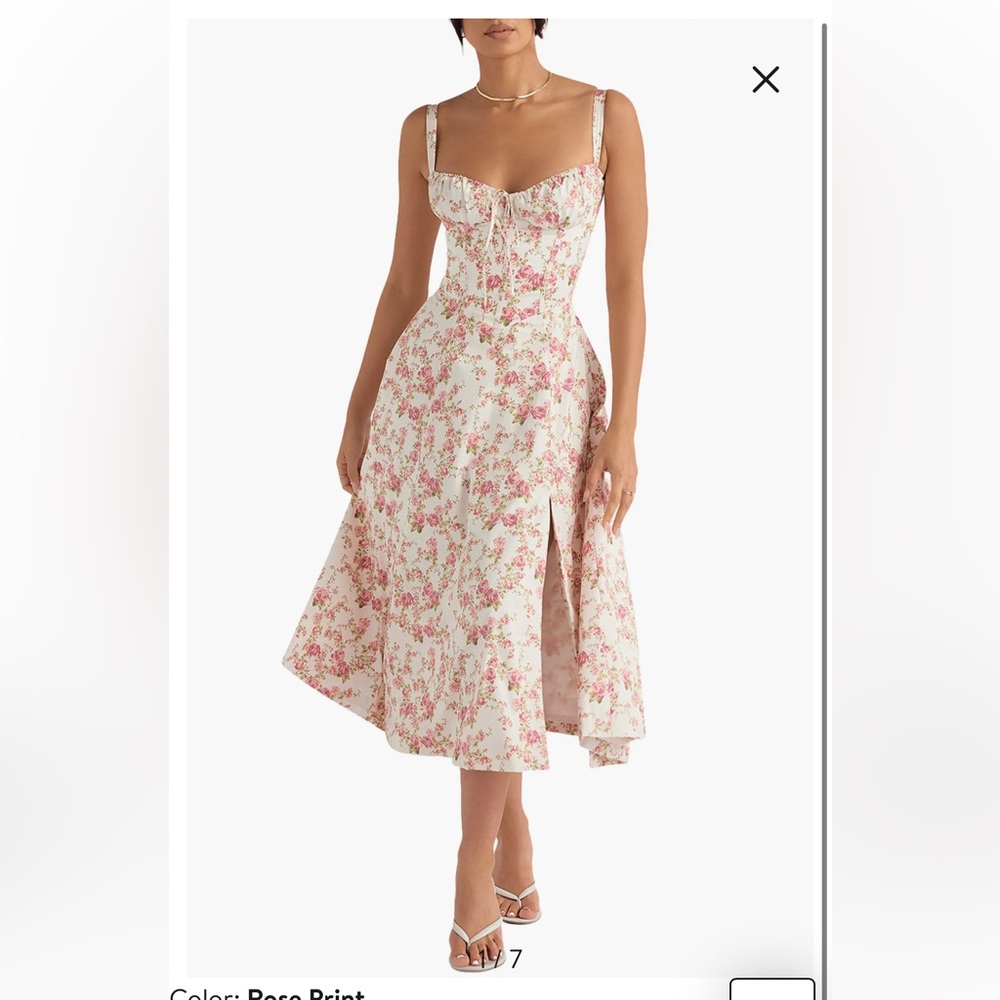 House of CB Carmen Bustier Midi Dress